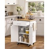 image:imageVEVOR Kitchen Island Cart with Storage 4236 in Wide Island Table for Kitchen with 2 Drawers Storage Cabinet Table for Home Dining Room White2484W