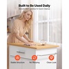image:imageVEVOR Kitchen Island Cart with Storage 4236 in Wide Island Table for Kitchen with 2 Drawers Storage Cabinet Table for Home Dining Room White2484W