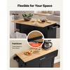 image:imageVEVOR Kitchen Island Cart with Storage 4236 in Wide Island Table for Kitchen with 2 Drawers Storage Cabinet Table for Home Dining Room White4228W dropleafBlack