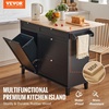 image:imageVEVOR Kitchen Island Cart with Storage 4236 in Wide Island Table for Kitchen with 2 Drawers Storage Cabinet Table for Home Dining Room White50W dropleaf