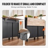 image:imageVEVOR Kitchen Island Cart with Storage 4236 in Wide Island Table for Kitchen with 2 Drawers Storage Cabinet Table for Home Dining Room White50W dropleaf