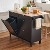 image:imageVEVOR Kitchen Island Cart with Storage 4236 in Wide Island Table for Kitchen with 2 Drawers Storage Cabinet Table for Home Dining Room White50W dropleaf