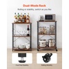 image:imageVEVOR Kitchen Utility Cart 3 Tier Heavy Duty Adjustable Wire Storage Rack Commercial Steel Rolling Service Trolley on Wheels Work Table with Handle Bar for Garage and Laundry Room 40x25x409 in158D x 237W x 355H Vintage