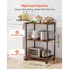 image:imageVEVOR Kitchen Utility Cart 3 Tier Heavy Duty Adjustable Wire Storage Rack Commercial Steel Rolling Service Trolley on Wheels Work Table with Handle Bar for Garage and Laundry Room 40x25x409 in158D x 237W x 355H Vintage
