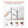 image:imageVEVOR Kitchen Utility Cart 3 Tier Heavy Duty Adjustable Wire Storage Rack Commercial Steel Rolling Service Trolley on Wheels Work Table with Handle Bar for Garage and Laundry Room 40x25x409 in178D x 35W x 409H Upgraded