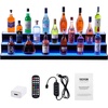 image:imageVEVOR LED Lighted Liquor Bottle Display 1 Tier 48 Inches Whiskey Rack Supports USB Illuminated Home Bar Shelf with RF Remote amp App Control 7 Static Colors Acrylic Lighted Shelf for 12 Bottles3 Step 48 Inches