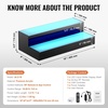 image:imageVEVOR LED Lighted Liquor Bottle Display 1 Tier 48 Inches Whiskey Rack Supports USB Illuminated Home Bar Shelf with RF Remote amp App Control 7 Static Colors Acrylic Lighted Shelf for 12 Bottles2 Step 16 Inches