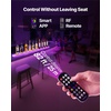 image:imageVEVOR LED Lighted Liquor Bottle Display 1 Tier 48 Inches Whiskey Rack Supports USB Illuminated Home Bar Shelf with RF Remote amp App Control 7 Static Colors Acrylic Lighted Shelf for 12 Bottles1 Step 60 Inches