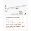 image:imageVEVOR LED Lighted Liquor Bottle Display 1 Tier 48 Inches Whiskey Rack Supports USB Illuminated Home Bar Shelf with RF Remote amp App Control 7 Static Colors Acrylic Lighted Shelf for 12 Bottles1 Step 60 Inches