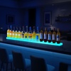 image:imageVEVOR LED Lighted Liquor Bottle Display 1 Tier 48 Inches Whiskey Rack Supports USB Illuminated Home Bar Shelf with RF Remote amp App Control 7 Static Colors Acrylic Lighted Shelf for 12 Bottles1 Step 60 Inches