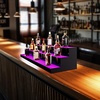 image:imageVEVOR LED Lighted Liquor Bottle Display 1 Tier 48 Inches Whiskey Rack Supports USB Illuminated Home Bar Shelf with RF Remote amp App Control 7 Static Colors Acrylic Lighted Shelf for 12 Bottles3 Step 60 Inches
