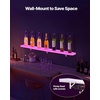 image:imageVEVOR LED Lighted Liquor Bottle Display 1 Tier 48 Inches Whiskey Rack Supports USB Illuminated Home Bar Shelf with RF Remote amp App Control 7 Static Colors Acrylic Lighted Shelf for 12 Bottles1 Step 48 Inches