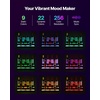 image:imageVEVOR LED Lighted Liquor Bottle Display 1 Tier 48 Inches Whiskey Rack Supports USB Illuminated Home Bar Shelf with RF Remote amp App Control 7 Static Colors Acrylic Lighted Shelf for 12 Bottles2 Step 20 Inches