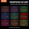 image:imageVEVOR LED Lighted Liquor Bottle Display 1 Tier 48 Inches Whiskey Rack Supports USB Illuminated Home Bar Shelf with RF Remote amp App Control 7 Static Colors Acrylic Lighted Shelf for 12 Bottles2 Step 60 Inches