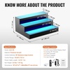 image:imageVEVOR LED Lighted Liquor Bottle Display 1 Tier 48 Inches Whiskey Rack Supports USB Illuminated Home Bar Shelf with RF Remote amp App Control 7 Static Colors Acrylic Lighted Shelf for 12 Bottles3 Step 16 Inches