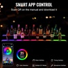 image:imageVEVOR LED Lighted Liquor Bottle Display 1 Tier 48 Inches Whiskey Rack Supports USB Illuminated Home Bar Shelf with RF Remote amp App Control 7 Static Colors Acrylic Lighted Shelf for 12 Bottles2 Step 60 Inches