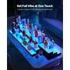 image:imageVEVOR LED Lighted Liquor Bottle Display 1 Tier 48 Inches Whiskey Rack Supports USB Illuminated Home Bar Shelf with RF Remote amp App Control 7 Static Colors Acrylic Lighted Shelf for 12 Bottles1 Step 60 Inches