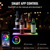 image:imageVEVOR LED Lighted Liquor Bottle Display 1 Tier 48 Inches Whiskey Rack Supports USB Illuminated Home Bar Shelf with RF Remote amp App Control 7 Static Colors Acrylic Lighted Shelf for 12 Bottles2 Step 16 Inches