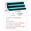 image:imageVEVOR LED Lighted Liquor Bottle Display 1 Tier 48 Inches Whiskey Rack Supports USB Illuminated Home Bar Shelf with RF Remote amp App Control 7 Static Colors Acrylic Lighted Shelf for 12 Bottles3 Step 20 Inches