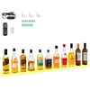 image:imageVEVOR LED Lighted Liquor Bottle Display 1 Tier 48 Inches Whiskey Rack Supports USB Illuminated Home Bar Shelf with RF Remote amp App Control 7 Static Colors Acrylic Lighted Shelf for 12 Bottles1 Step 48 Inches