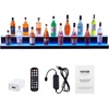 image:imageVEVOR LED Lighted Liquor Bottle Display 1 Tier 48 Inches Whiskey Rack Supports USB Illuminated Home Bar Shelf with RF Remote amp App Control 7 Static Colors Acrylic Lighted Shelf for 12 Bottles2 Step 60 Inches