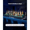 image:imageVEVOR LED Lighted Liquor Bottle Display 1 Tier 48 Inches Whiskey Rack Supports USB Illuminated Home Bar Shelf with RF Remote amp App Control 7 Static Colors Acrylic Lighted Shelf for 12 Bottles3 Step 70 Inches