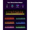 image:imageVEVOR LED Lighted Liquor Bottle Display 1 Tier 48 Inches Whiskey Rack Supports USB Illuminated Home Bar Shelf with RF Remote amp App Control 7 Static Colors Acrylic Lighted Shelf for 12 Bottles1 Step 60 Inches