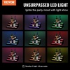 image:imageVEVOR LED Lighted Liquor Bottle Display 1 Tier 48 Inches Whiskey Rack Supports USB Illuminated Home Bar Shelf with RF Remote amp App Control 7 Static Colors Acrylic Lighted Shelf for 12 Bottles3 Step 16 Inches