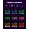 image:imageVEVOR LED Lighted Liquor Bottle Display 1 Tier 48 Inches Whiskey Rack Supports USB Illuminated Home Bar Shelf with RF Remote amp App Control 7 Static Colors Acrylic Lighted Shelf for 12 Bottles3 Step 20 Inches