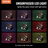 image:imageVEVOR LED Lighted Liquor Bottle Display 1 Tier 48 Inches Whiskey Rack Supports USB Illuminated Home Bar Shelf with RF Remote amp App Control 7 Static Colors Acrylic Lighted Shelf for 12 Bottles4 Step 16 Inches
