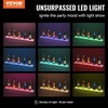 image:imageVEVOR LED Lighted Liquor Bottle Display 1 Tier 48 Inches Whiskey Rack Supports USB Illuminated Home Bar Shelf with RF Remote amp App Control 7 Static Colors Acrylic Lighted Shelf for 12 Bottles1 Step 40 Inches