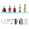 image:imageVEVOR LED Lighted Liquor Bottle Display 1 Tier 48 Inches Whiskey Rack Supports USB Illuminated Home Bar Shelf with RF Remote amp App Control 7 Static Colors Acrylic Lighted Shelf for 12 Bottles1 Step 40 Inches