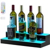 image:imageVEVOR LED Lighted Liquor Bottle Display 1 Tier 48 Inches Whiskey Rack Supports USB Illuminated Home Bar Shelf with RF Remote amp App Control 7 Static Colors Acrylic Lighted Shelf for 12 Bottles2 Step 20 Inches