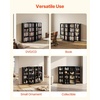 image:imageVEVOR Media Storage Cabinet 4Tier DVD Shelf Organizer 2402 x 1449 x 3331 in Multimedia Storage Organizer for CDs DVDs Books Games CD Shelf for Living Room Home Office Recording Room BlackBlack