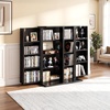image:imageVEVOR Media Storage Cabinet 4Tier DVD Shelf Organizer 2402 x 1449 x 3331 in Multimedia Storage Organizer for CDs DVDs Books Games CD Shelf for Living Room Home Office Recording Room BlackBlack