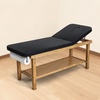 image:imageVEVOR Medical Exam Table Wooden Framed Medical Examination Bed Physical Therapy Exam Table with Adjustable Backrest Storage Shelf amp Paper Roll Dispenser for Hospitals Clinics Rehab Centers 500LBS