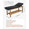 image:imageVEVOR Medical Exam Table Wooden Framed Medical Examination Bed Physical Therapy Exam Table with Adjustable Backrest Storage Shelf amp Paper Roll Dispenser for Hospitals Clinics Rehab Centers 500LBS