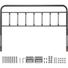 image:imageVEVOR Metal Headboard Queen Size Headboard with Adjustable Height W5965 x H4055 x D15 inches Ideal for Bedroom Hotel Homestay Dormitory BlackMetal