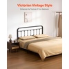 image:imageVEVOR Metal Headboard Queen Size Headboard with Adjustable Height W5965 x H4055 x D15 inches Ideal for Bedroom Hotel Homestay Dormitory BlackMetal