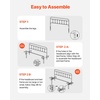 image:imageVEVOR Metal Headboard Queen Size Headboard with Adjustable Height W5965 x H4055 x D15 inches Ideal for Bedroom Hotel Homestay Dormitory BlackMetal