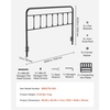 image:imageVEVOR Metal Headboard Queen Size Headboard with Adjustable Height W5965 x H4055 x D15 inches Ideal for Bedroom Hotel Homestay Dormitory BlackMetal