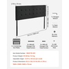 image:imageVEVOR Metal Headboard Queen Size Headboard with Adjustable Height W5965 x H4055 x D15 inches Ideal for Bedroom Hotel Homestay Dormitory Blackcarbon steel