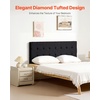 image:imageVEVOR Metal Headboard Queen Size Headboard with Adjustable Height W5965 x H4055 x D15 inches Ideal for Bedroom Hotel Homestay Dormitory Blackcarbon steel