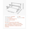 image:imageVEVOR Mobile Bleachers 3Row TipNRoll Spectator Bleachers with 4 Swivel Casters HeavyDuty Aluminum Alloy Seating with Double Foot Planks Holds 750 lbs  340 kg per Tier for Sports Events