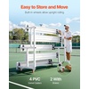 image:imageVEVOR Mobile Bleachers 3Row TipNRoll Spectator Bleachers with 4 Swivel Casters HeavyDuty Aluminum Alloy Seating with Double Foot Planks Holds 750 lbs  340 kg per Tier for Sports Events