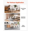 image:imageVEVOR Modern Dining Room Accent Chairs Set of 4 Upholstered Leather Side Chair for Living Room SpaceSaving Kitchen Chair with Thick Cushions and Metal Legs WhiteSet of 6 White