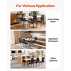 image:imageVEVOR Modern Dining Room Accent Chairs Set of 4 Upholstered Leather Side Chair for Living Room SpaceSaving Kitchen Chair with Thick Cushions and Metal Legs WhiteSet of 6 Black