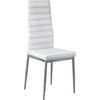 image:imageVEVOR Modern Dining Room Accent Chairs Set of 4 Upholstered Leather Side Chair for Living Room SpaceSaving Kitchen Chair with Thick Cushions and Metal Legs WhiteSet of 6 White