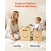 image:imageVEVOR Montessori Weaning Table and Chair Set 3 in 1 Wooden Toddler Table and Chairs with Chalkboard Adjustable Height Montessori Table for Ages 15 Ideal for Drawing Reading Eating  NaturalNatural Wood