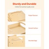 image:imageVEVOR Montessori Weaning Table and Chair Set 3 in 1 Wooden Toddler Table and Chairs with Chalkboard Adjustable Height Montessori Table for Ages 15 Ideal for Drawing Reading Eating  NaturalNatural